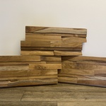 Ca. 14 m2 Teak wandbekleding